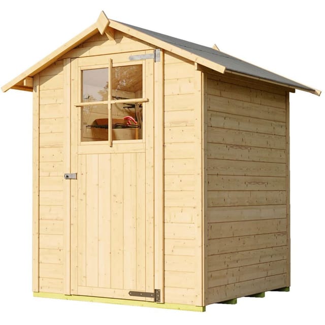 Weka Holz-Gartenhaus Satteldach Unbehandelt 171 cm