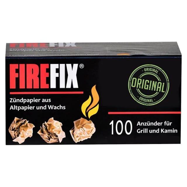 Firefix Anzündpapier aus Altpapier und Wachs 100 Stück