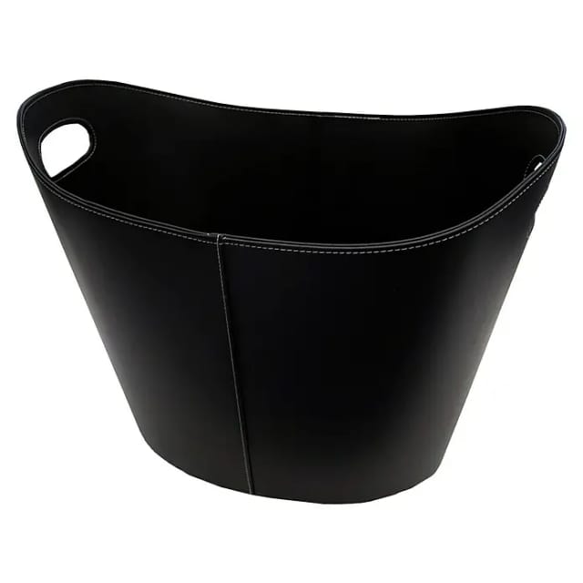 Firefix Kaminkorb Leder mit zwei Griffmulden 31 cm x 39 cm x 39 cm