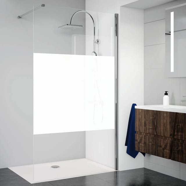 Breuer Walk-In Duschwand Panorama Chrom Intima 90 cm