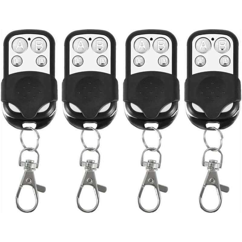 Klonbare Funkfernbedienung – 433,92 Mhz – 4 Kanäle – Für Automatische Garagentore Und Einfahrtstore – 4er-pack