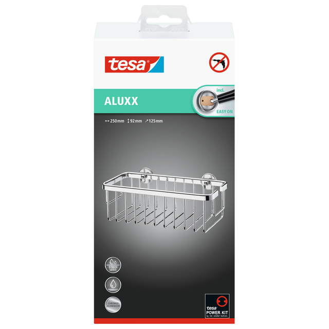Tesa Duschkorb Aluxx 25 cm Aluminium Verchromt