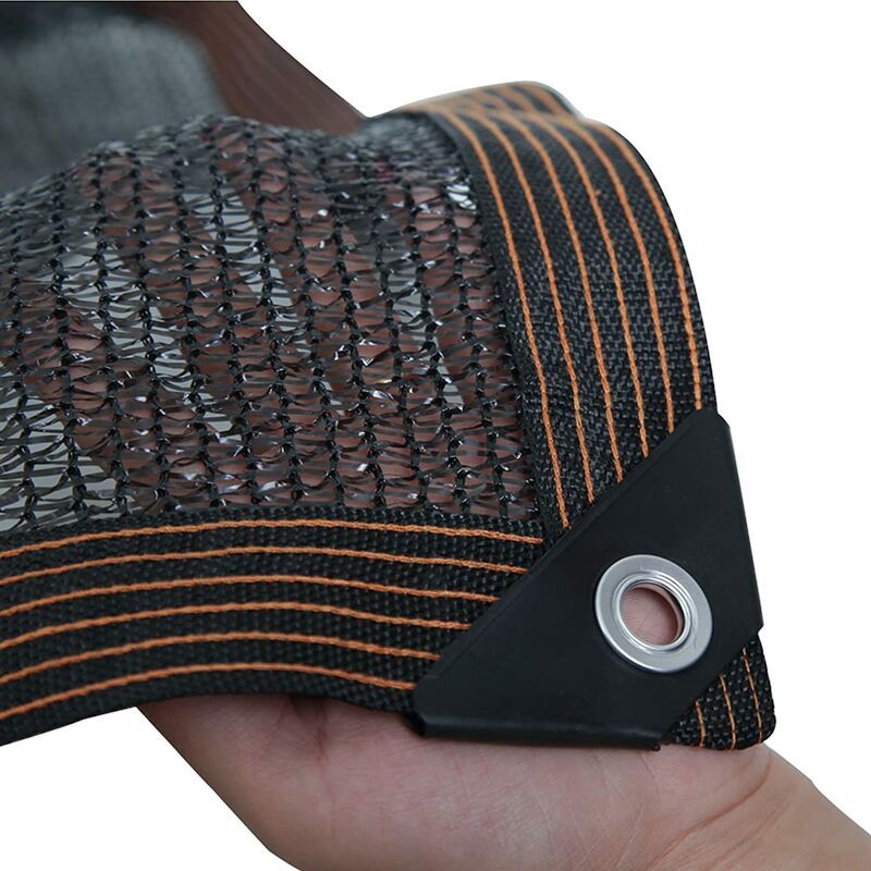 Schattiernetz – Uv-schutz 50–60 % – Für Garten, Terrasse, Gewächshaus, Hundezwinger Oder Scheune – Atmungsaktives Polyethylen – 3 X 4 M – Schwarz – 1 Stück