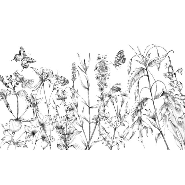 Komar Vliestapete Butterfly Field 400 x 250 cm