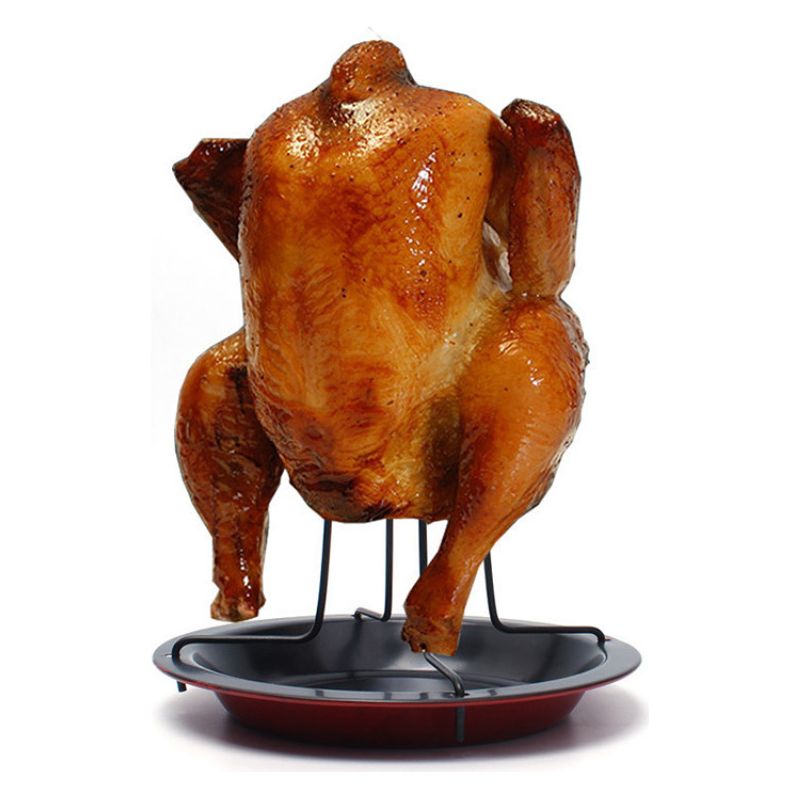 Hähnchengrill – Edelstahl – Höhe 19 Cm – Ofenfest – Für Den Privaten Und Gewerblichen Gebrauch – 1 Stück