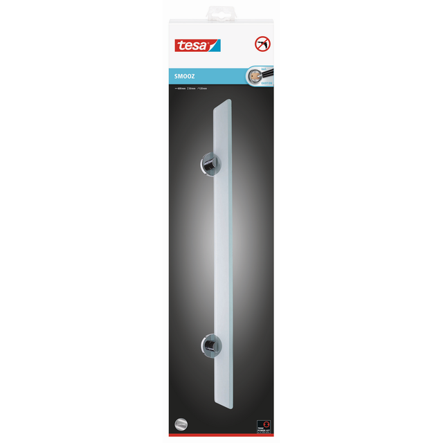 Tesa Glasablage Smooz Metall Verchromt