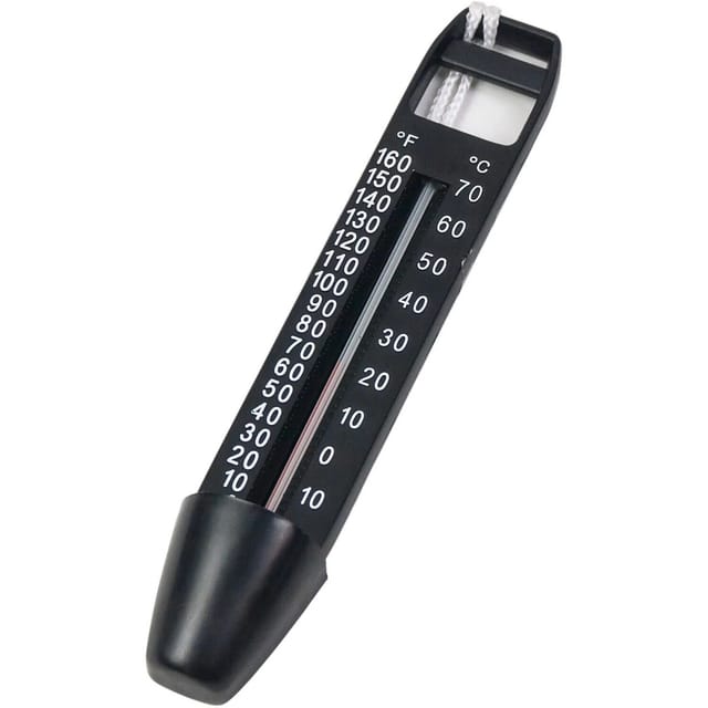 Summer Fun Pool Thermometer 24,2 cm x 3,2 cm x 4,7 cm Schwarz
