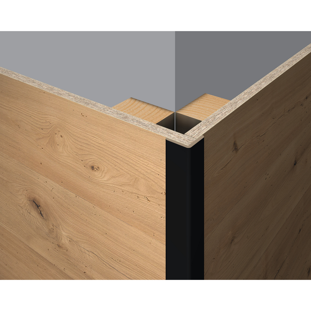 Egger Faltleiste Wandverkleidung Decowall FL537 Schwarz 2,4 m