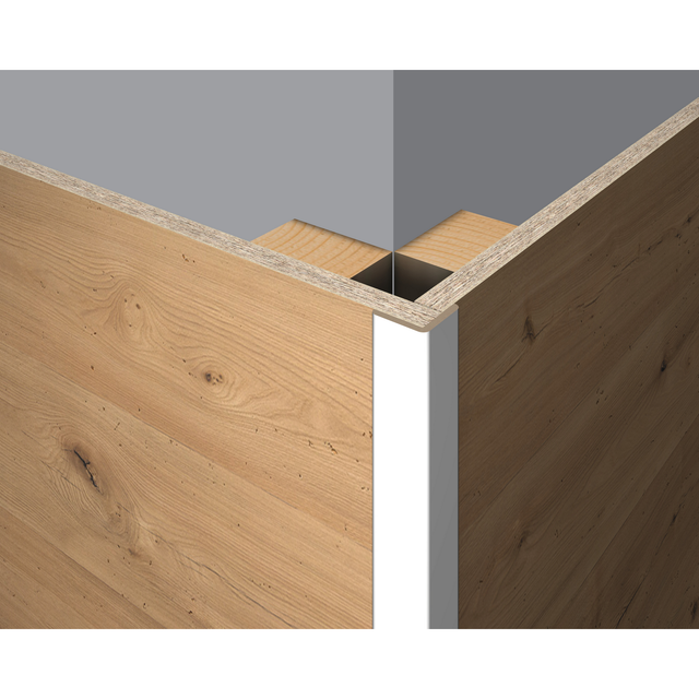 Egger Faltleiste Wandverkleidung Decowall FL201 Weiß 2,4 m