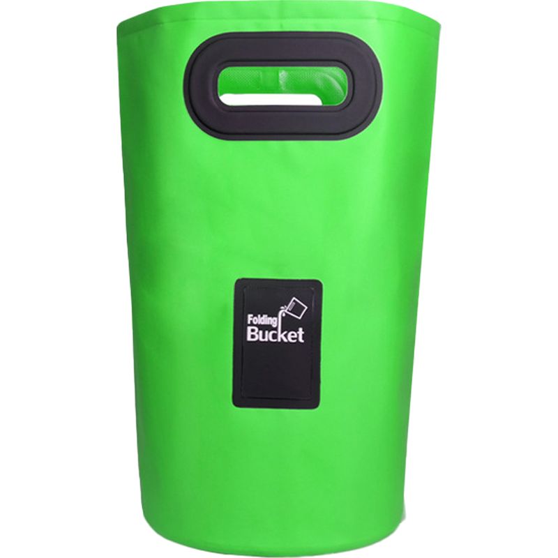 Faltbarer Eimer – 15 L – Waschbares Canvas-außenmaterial – Wasserdichte Pvc-innenbeschichtung – Für Camping, Wandern, Angeln Und Gartenarbeit – 1 Stück
