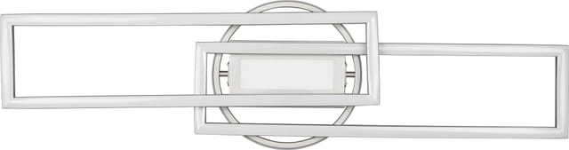 Reality LED Deckenleuchte Twister Nickel matt