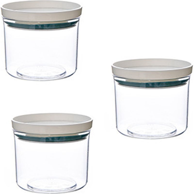 Glas-vorratsdosen – Stapelbar – Transparent – Für Nudeln, Reis, Mehl, Kaffee, Müsli – 6er-set