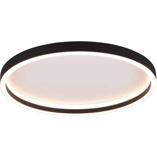 Reality LED Deckenleuchte Rotonda Schwarz matt Ø 35 cm