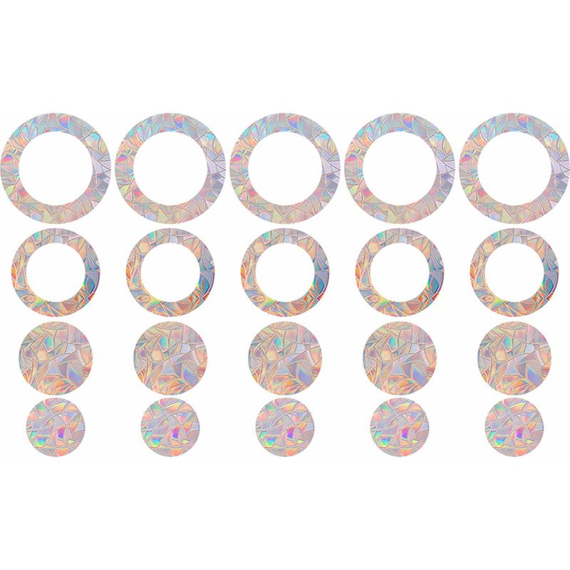 Vogelschutz-fensteraufkleber – Reflektierender Prismenschnitt – Für Außenfenster – 12er-pack