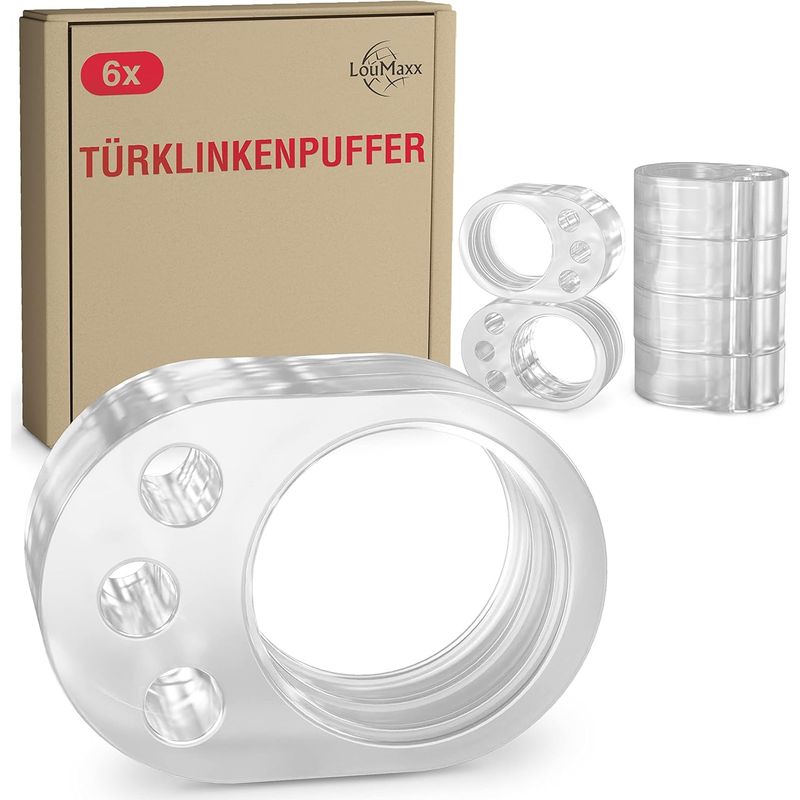 Türgriffschutz – Aus Transparentem, Elastischem Kunststoff – Für Türen Und Wände – 6er-pack