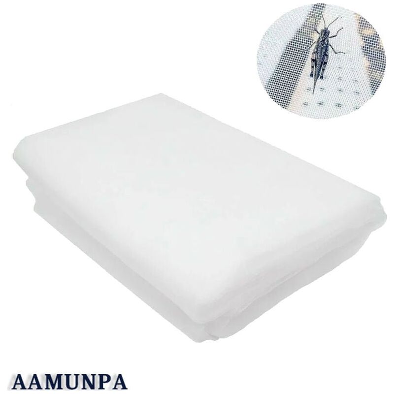 Insektennetz – Feinmaschenweite 0,04 X 0,04 Zoll – 3 X 6 M – Uv-stabilisiertes Pe – Für Gemüsegarten, Obst Und Gemüse – 1 Stück