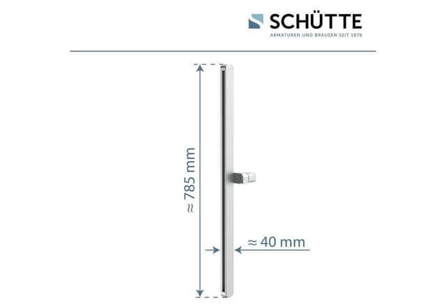 Schütte Brausestange Karibik Chrom