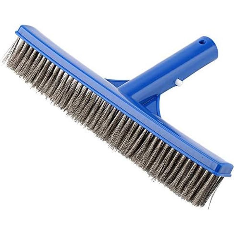 Schwimmbadbürste – Edelstahlkopf – Gesamtlänge 25 Cm – Griff 12 Cm – 1 Stück