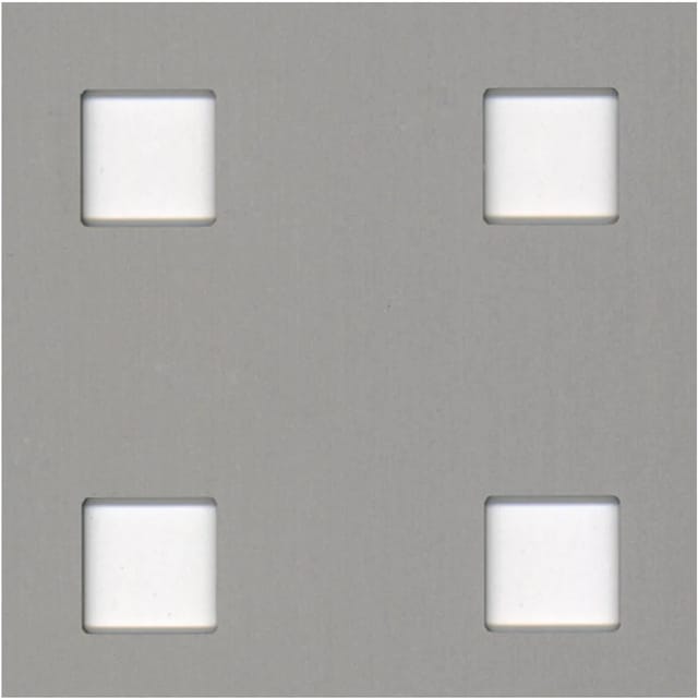 Lochblech Lochung Quadr 10 mm x 10 mm Alu Silb Elox 600 mm x 1000 mm x 0,8 mm