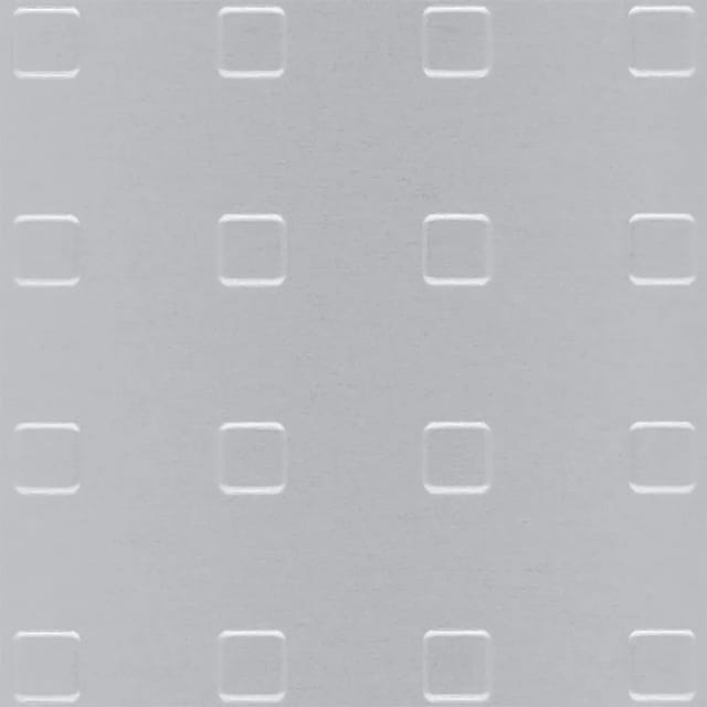 Strukturblech Quadrat-Prägung Alu Silber Eloxiert 600 mm x 1000 mm x 1 mm