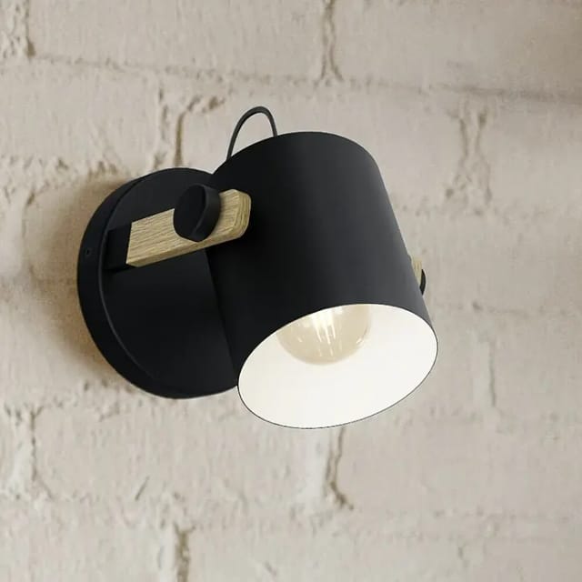 Eglo Spotleuchte Hornwood 1flammig Schwarz-Braun
