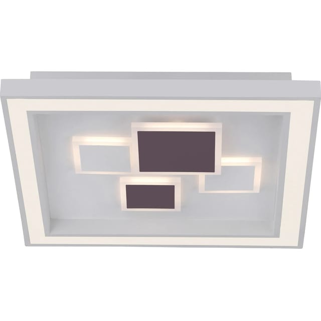Paul Neuhaus LED-Deckenleuchte Eliza Weiß 48 cm x 48 cm