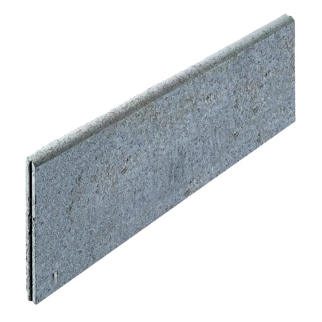 Kann Rasenkantenstein Beton Grau abgerundet 30 cm x 100 cm x 5 cm