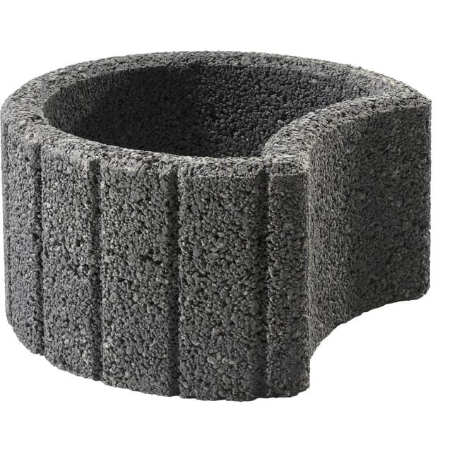 Pflanzring Groß Anthrazit ca. 48 cm x 25 cm