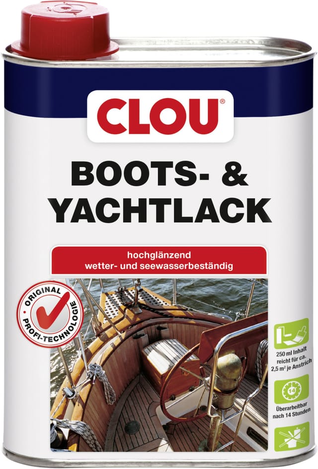 Clou Yachtlack Transparent glänzend 250 ml