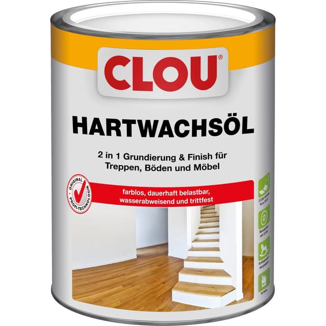 Clou Hartwachs-Öl Transparent seidenglänzend 2,5,