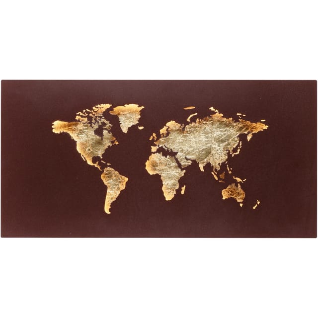 Paul Neuhaus LED-Wandleuchte Map Rost 60 x 30 cm