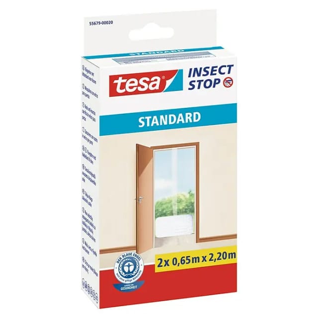 tesa® Insect Stop Klett Fliegengitter für Türen weiß