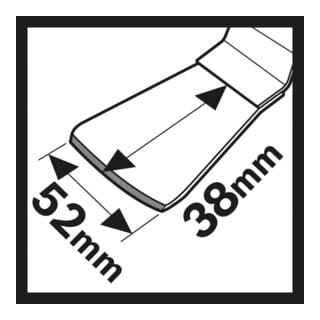 Bosch Tauchsägeblatt ATZ 52 SFC Schaber für Multifunktionswerkzeuge 52 mm