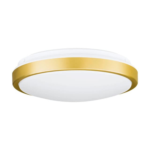 Eglo LED-Deckenleuchte Lezuza Ø 24,5 cm Weiß-Messing