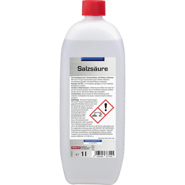 Salzsäure Neutral 22 - 24 % für Reinigungszwecke
