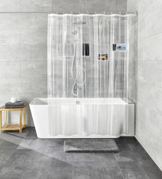 Kleine Wolke Duschvorhang Pocket Clear 180 x 200 cm