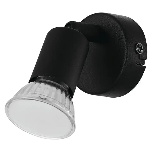 Eglo Spot Buzz-LED 1-flammig Ø 6 cm Schwarz