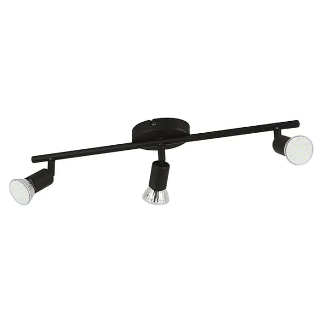 Eglo Spot Buzz-LED 3-flammig 48,5 cm x 6,5 cm Schwarz