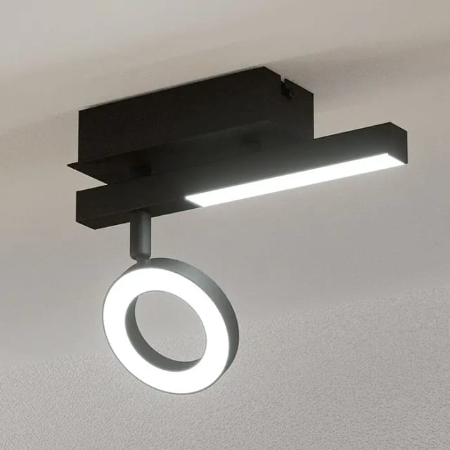 Eglo LED-Spot Cardillio 1-flammig 16,5 cm x 6,5 cm x 22,5 cm Schwarz