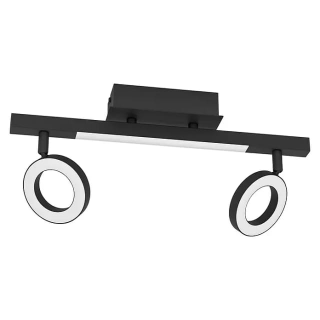 Eglo LED-Spot Cardillio 2-flammig 38,5 cm x 8,5 cm x 19,5 cm Schwarz