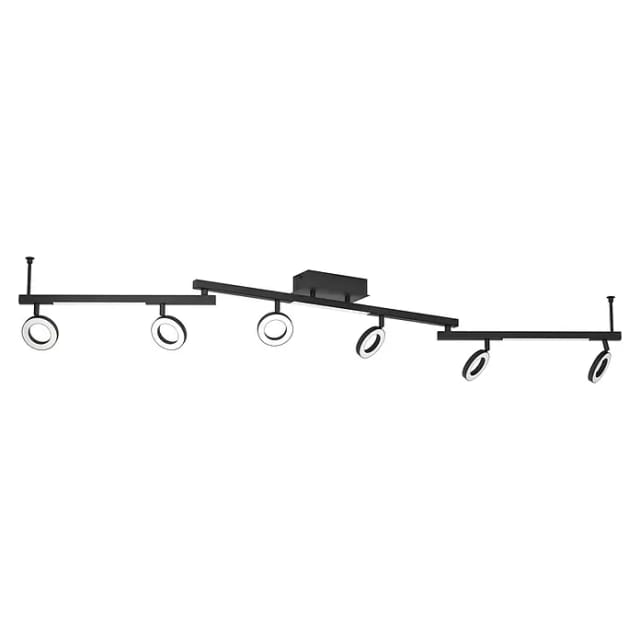 Eglo LED-Spot Cardillio 6-flammig 158,5 cm Schwarz