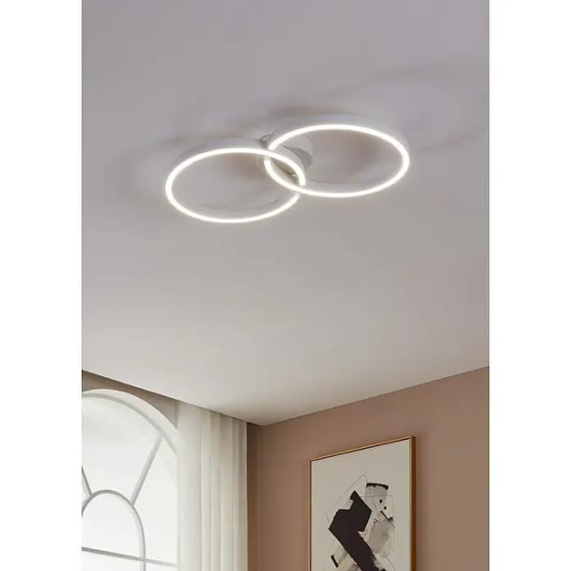 Eglo LED-CCT/RGB Deckenleuchte Amandolo 67,5 cm x 38 cm x 6,5 cm Weiß