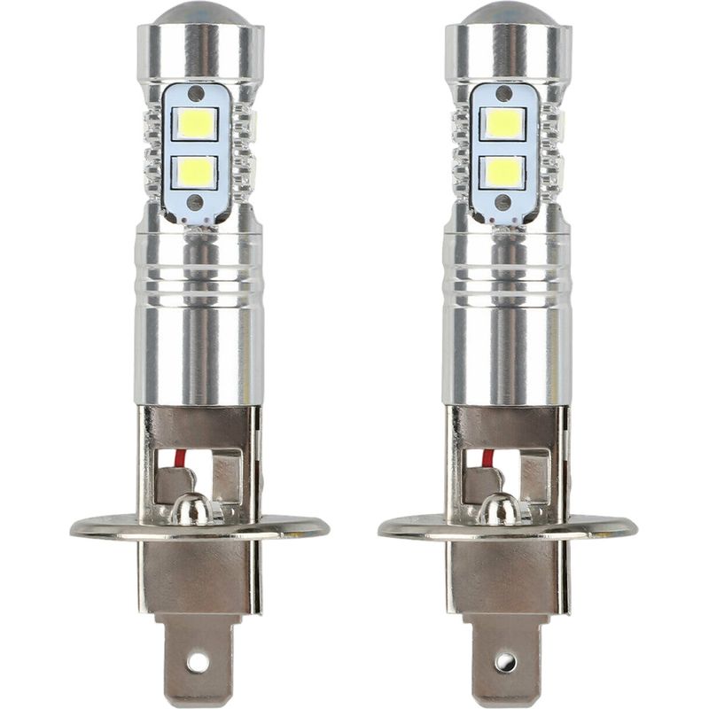 H1 Led-lampe – 100 W – 6000 K – 1800 Lm – 360° Abstrahlwinkel – Für Scheinwerfer Und Nebelscheinwerfer – 2er-pack