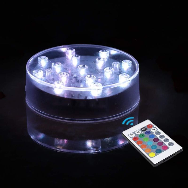 Vasenbeleuchtung – 10 Cm X 10 Cm – 15 Leds – Batteriebetrieben (aa) – Für Tischdekoration, Gestecke Und Eisskulpturen