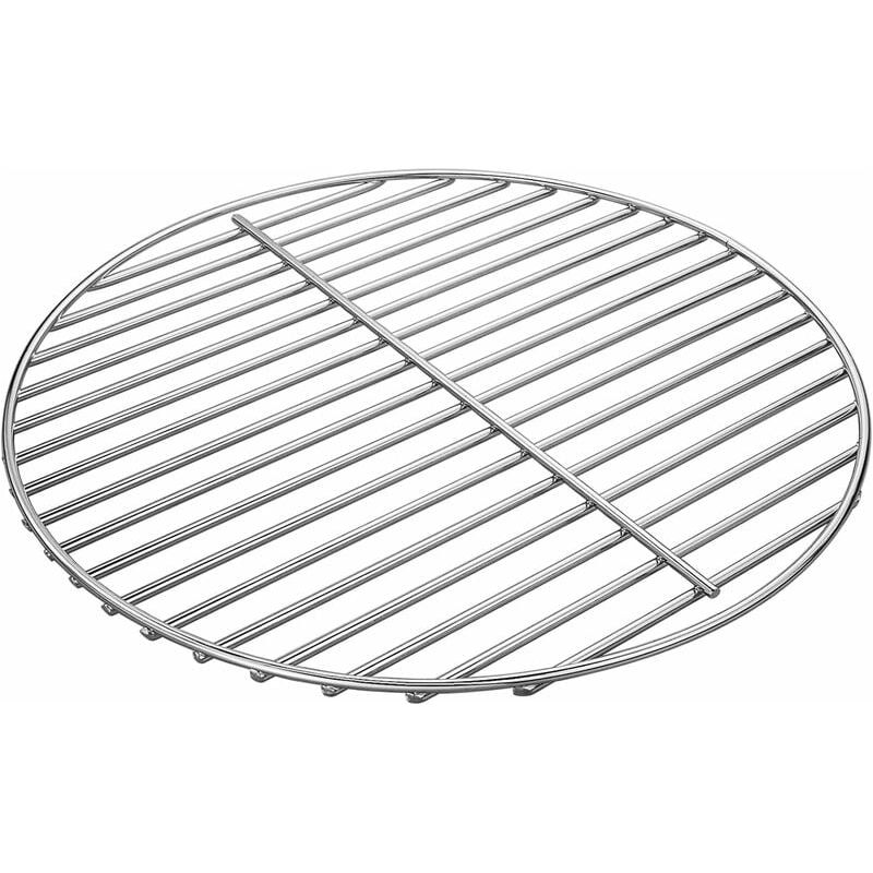 Grillrost – Polierter, Vernickelter Stahl – Durchmesser 34 Cm – Für Weber Holzkohlegrill 47 Cm – 1 Stück