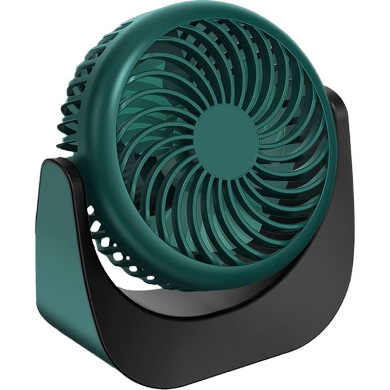 Mini-ventilator – Usb-aufladbar – 3 Geschwindigkeitsstufen – 360°-drehung – Leise (25 Db) – Für Büro, Studentenzimmer – 1 Stück