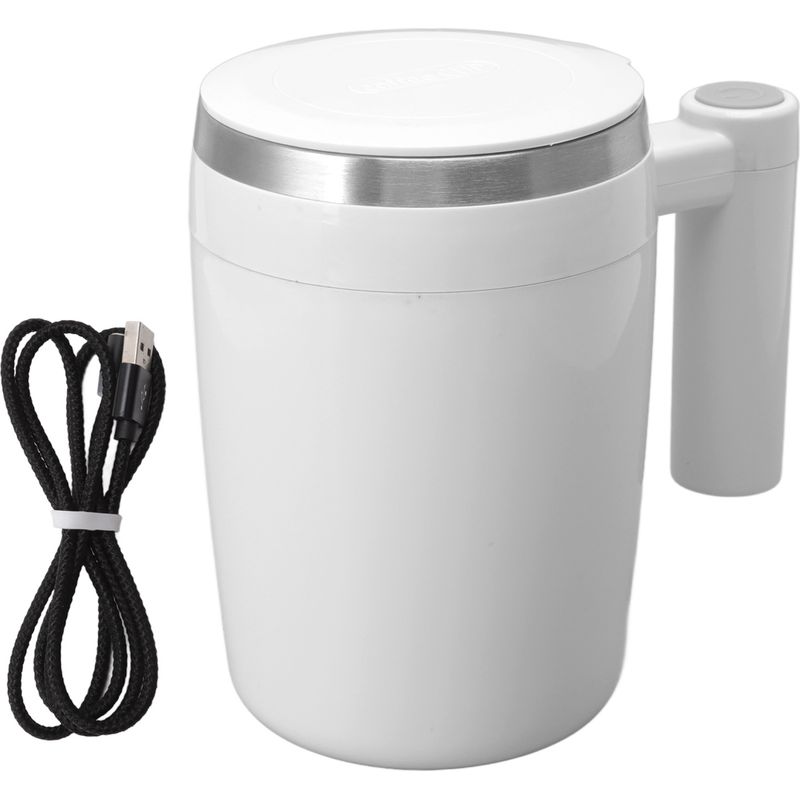 Automatischer Mixbecher – Edelstahl – 380 Ml – Usb-aufladbar – Ideal Für Kaffee, Tee Und Heiße Schokolade – 1 Stück