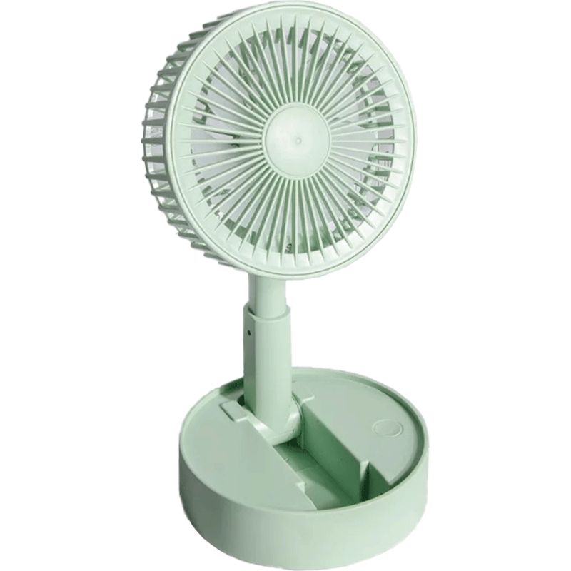Tragbarer Tischventilator – 3 Geschwindigkeitsstufen – Leise – Usb-aufladbar – Faltbar – Integrierter Akku – 1 Stück