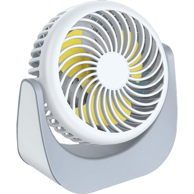 Tragbarer Ventilator – Usb-tischventilator – Leise (unter 25 Db) – 360°-drehung – 3 Geschwindigkeitsstufen – Integrierter Akku – Ideal Für Studentenzimmer Und Büro – 1 Stück