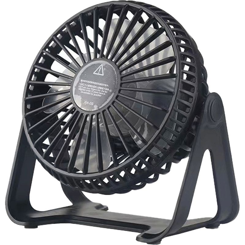 Usb-ventilator – 3 Geschwindigkeitsstufen – 2800-mah-akku – 360°-drehung – Für Büro Und Studentenzimmer – 1 Stück
